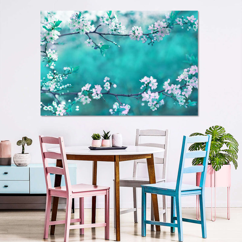 White Cherry Blossoms In Japan Wall Art