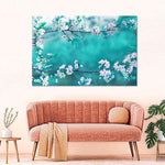 White Cherry Blossoms In Japan Wall Art