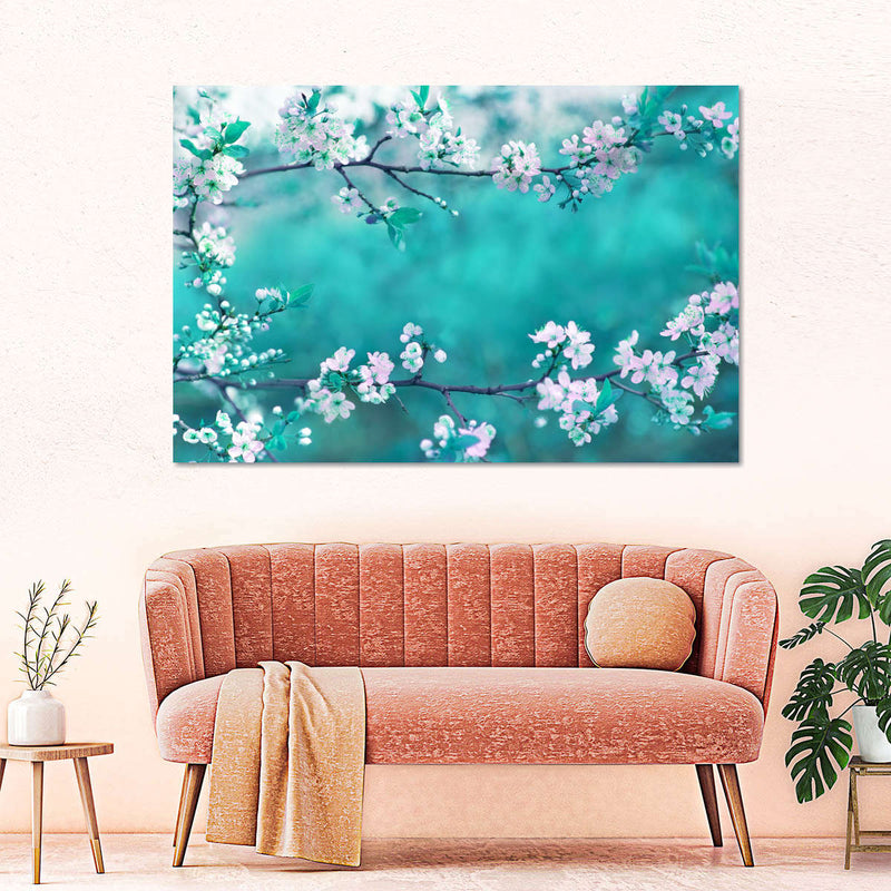 White Cherry Blossoms In Japan Wall Art