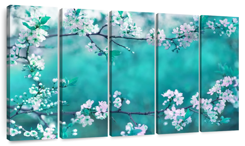White Cherry Blossoms In Japan Wall Art
