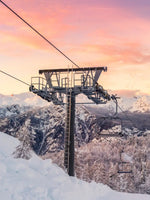 Skiing On Snowy Mountain Wall Art