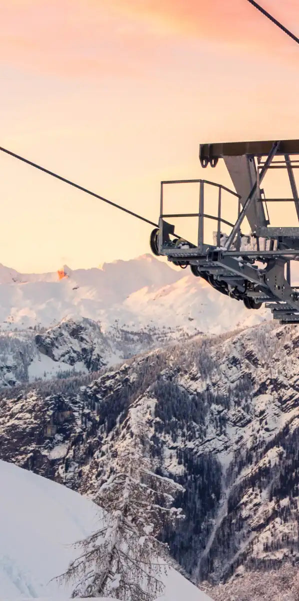 Skiing On Snowy Mountain Wall Art