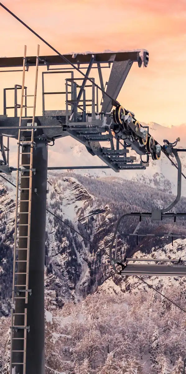 Skiing On Snowy Mountain Wall Art