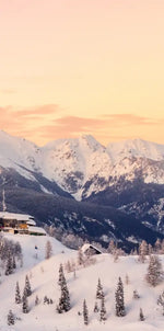 Skiing On Snowy Mountain Wall Art