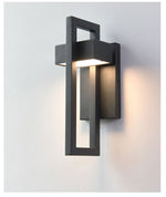 MIRODEMI® Black Retro Vintage Outdoor Waterproof LED Wall Lighting for Garden Porch