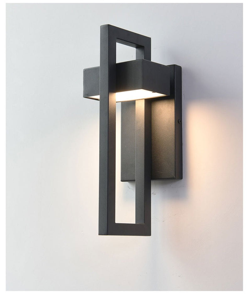 MIRODEMI® Black Retro Vintage Outdoor Waterproof LED Wall Lighting for Garden Porch
