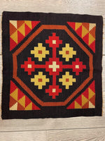 Small Mexican Hand Woven Kilim Rug 19''x19''