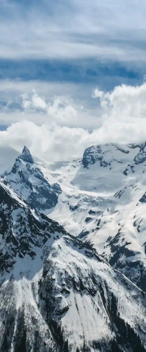 Snow Mountain Peaks Wall Art