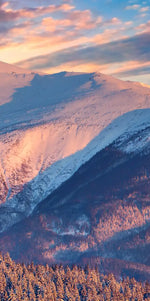 Snowy Mountain Sunrise Wall Art