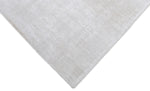 2x3, 5x8, 6x9 and 8x10 Solid Ivory Hand Made Textured Wool Area Rug | Low Pile | No Shedding | TRD163