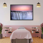 Sunset At Victoria Falls Wall Art