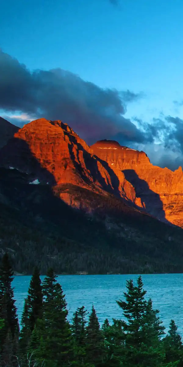 St. Mary Lake Dramatic Sunrise Wall Art