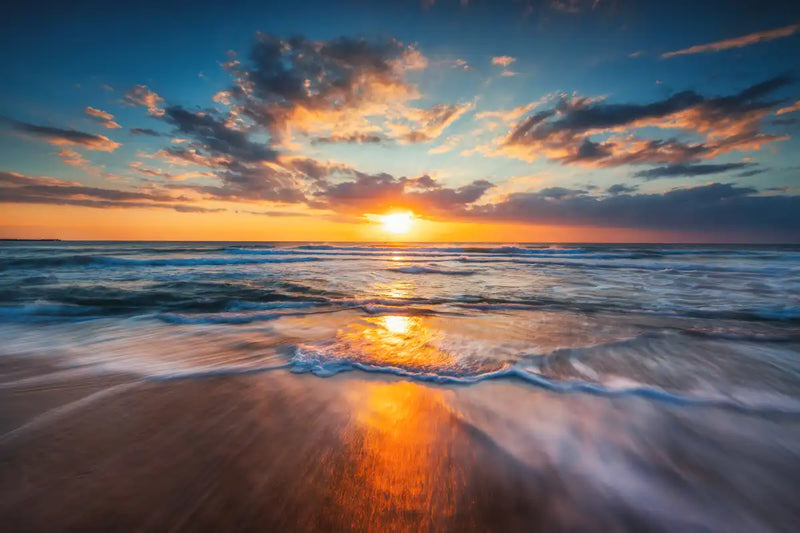 Summer Ocean Sunrise Wall Art