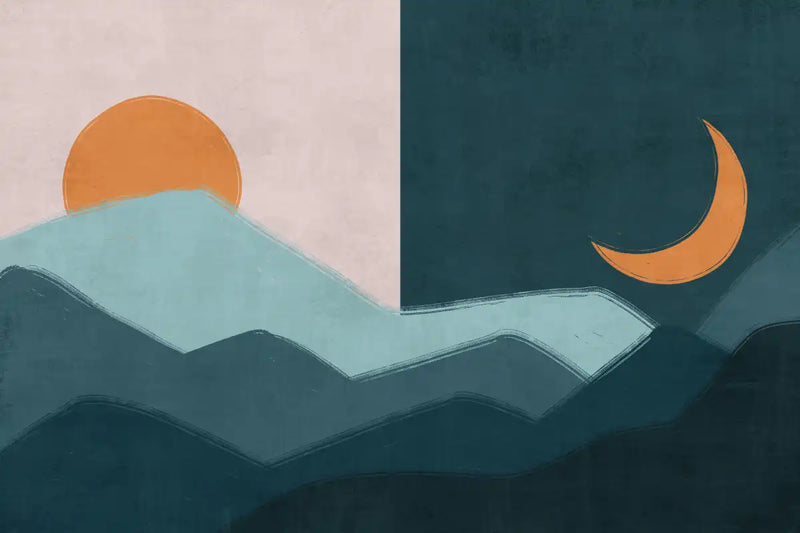 Sun And Moon Outdoor Wall Art