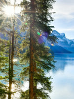 Sunny Maligne Lake Wall Art
