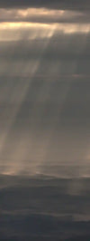 Sunrays And Cloudy Sky Wall Art