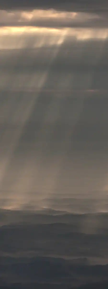 Sunrays And Cloudy Sky Wall Art