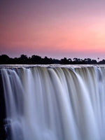 Sunset At Victoria Falls Wall Art