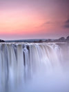 Sunset At Victoria Falls Wall Art