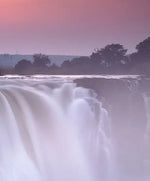 Sunset At Victoria Falls Wall Art