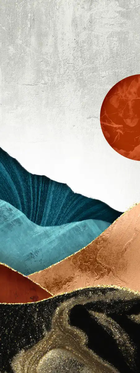 Sunset Over Mountains Wall Art