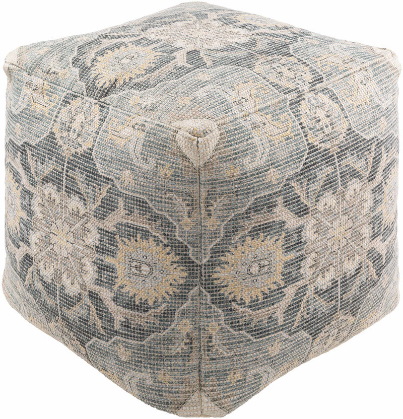 Sollenau Pale Blue Pouf