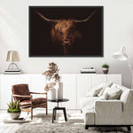 Handsome Highland Cow Wall Art