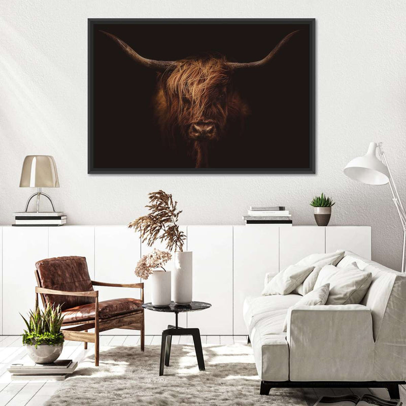 Handsome Highland Cow Wall Art