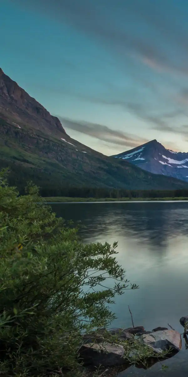 Swiftcurrent Sunset Lake Wall Art