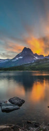 Swiftcurrent Sunset Lake Wall Art