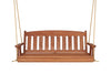 Amish Casual 4 Foot Cedar Stain Mission Porch Swing with Clearcoat