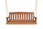Amish Casual 4 Foot Cedar Stain Mission Porch Swing with Clearcoat