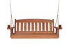 Amish Casual 4 Foot Cedar Stain Mission Porch Swing with Clearcoat