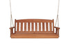 Amish Casual 4 Foot Cedar Stain Mission Porch Swing with Clearcoat