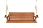 Amish Casual 5 Foot Roll Back Porch Swing in Cedar with Clearcoat