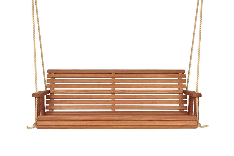 Amish Casual 4 Foot Roll Back Porch Swing in Cedar Stain