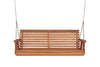 Amish Casual 4 Foot Roll Back Porch Swing in Cedar Stain