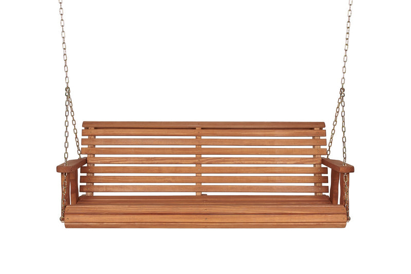 Amish Casual 4 Foot Roll Back Porch Swing in Cedar Stain
