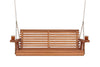 Amish Casual 4 Foot Roll Back Porch Swing in Cedar Stain