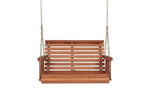 Amish Casual 3 Foot Roll Back Porch Swing in Cedar with Clearcoat