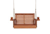 Amish Casual 3 Foot Roll Back Porch Swing in Cedar with Clearcoat