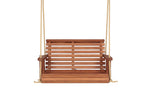 Amish Casual 3 Foot Roll Back Porch Swing in Cedar with Clearcoat