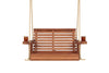 Amish Casual 3 Foot Roll Back Porch Swing in Cedar with Clearcoat