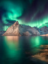 Swirling Moskenes Aurora Wall Art