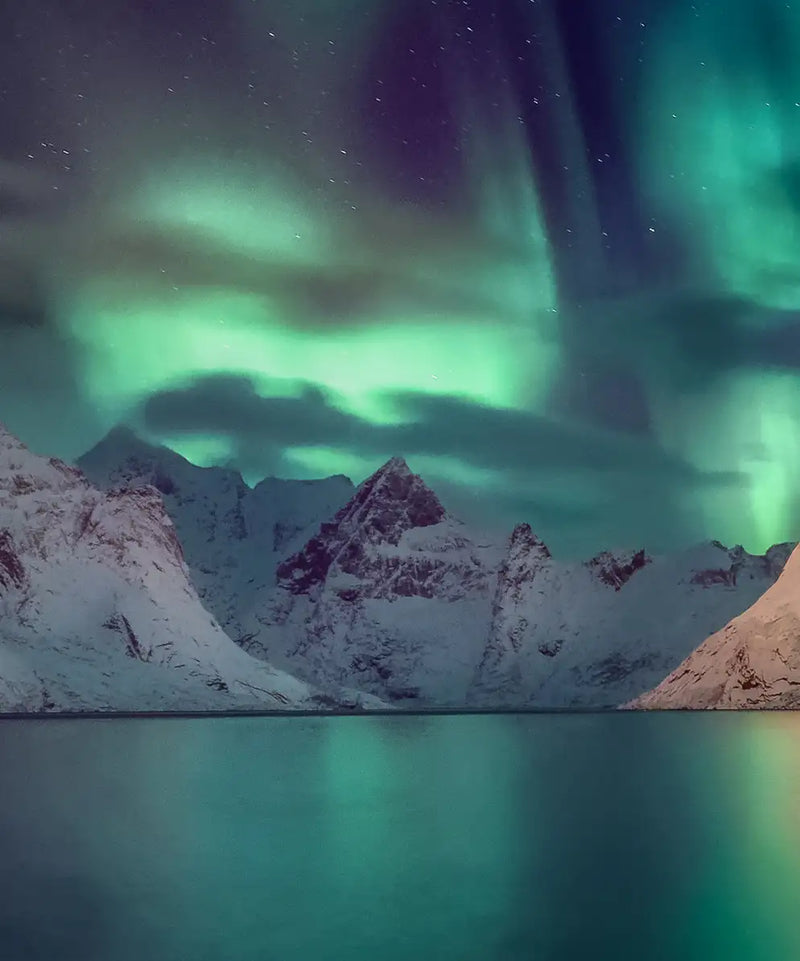 Swirling Moskenes Aurora Wall Art