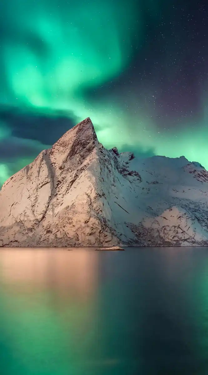 Swirling Moskenes Aurora Wall Art