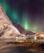 Swirling Moskenes Aurora Wall Art