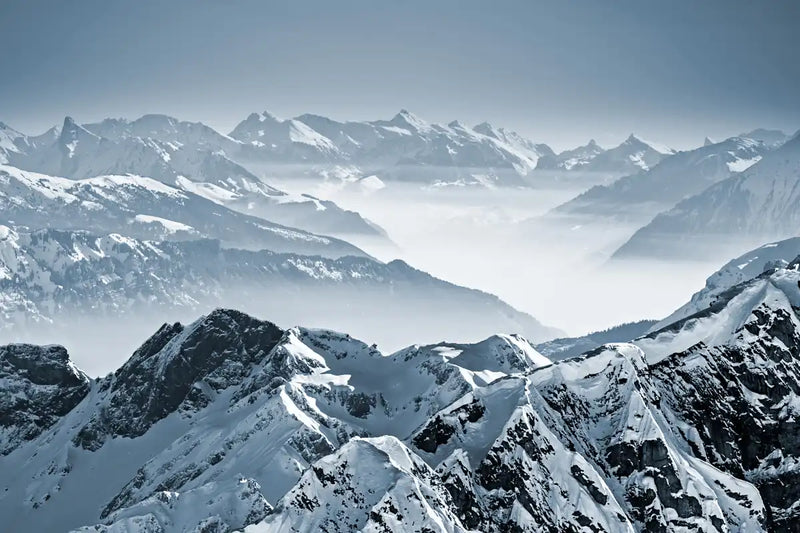 Swiss Mountain Peaks Wall Art