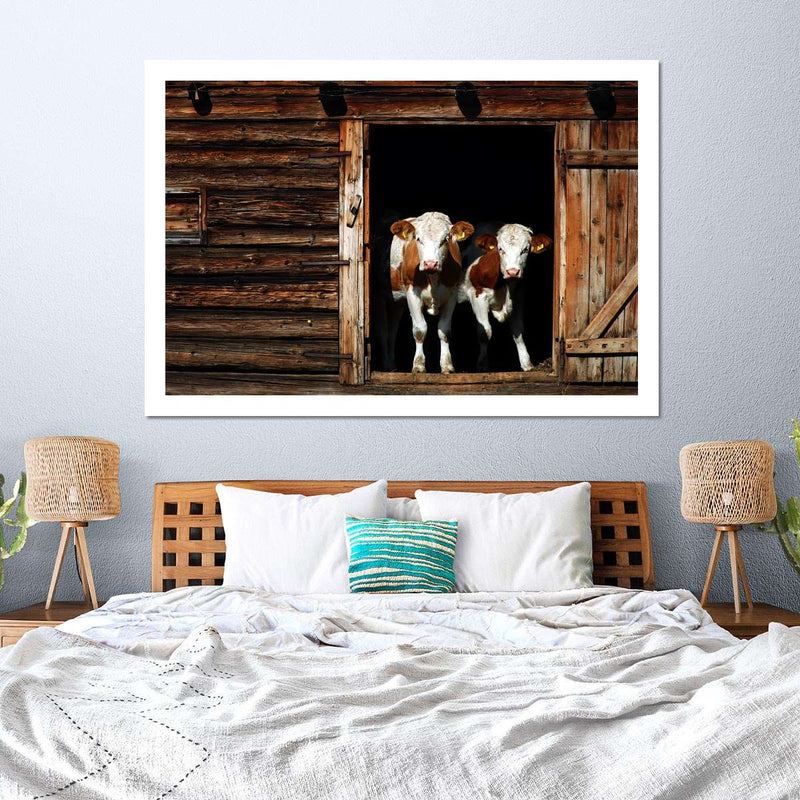Pair Of Cows Wall Art