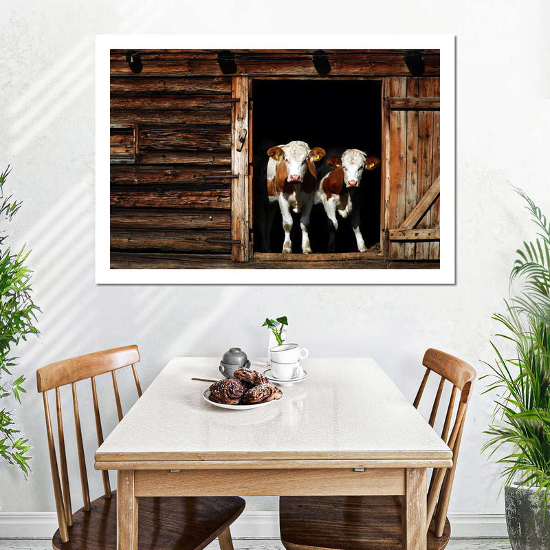 Pair Of Cows Wall Art